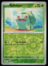 Bulbasaur 001/165 Common 151 Pokemon Reverse Holo Near Mint picture