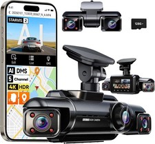 5 Channel 360° View Dash Cam Front and Rear, 4K + 3 * 1080P picture