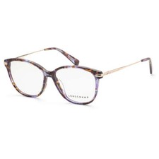 Longchamp Women's Square 53mm Eyeglasses Frames Crystal Purple Tortoise LO2669 picture