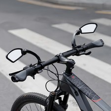 1 Pair E-Bike Handlebar Rear View Mirror Bicycle Rearview Rectangle Back Mirror picture