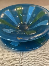 Higgins Mid Century Art Glass (1)Plate And (1)Bowl, 8.25 Inch Diameter picture