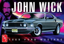 AMT1454M PLASTIC MODEL KIT JOHN WICK 1969 FORD MUSTANG 1/25 SCALE NEW SEALED BOX picture