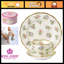 Vintage 1920s 3-Piece Tea Set - Teacup, Saucer & 8