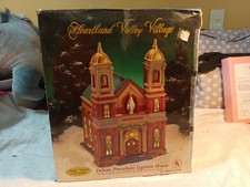 Heartland Valley Village Porcelain Lighted Church, Limited Edition 1999 picture