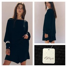 Free People free-est Rowan Sweater 2pc Short Set Size Large NWT $98 picture