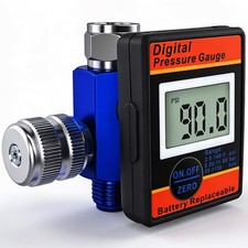 Digital Air Compressor Pressure Regulator Gauge LED Display 1/4