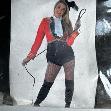 NEW Karnival Ringmaster Women’s Halloween Costume Size S Hat, Jacket, Hot Pants picture