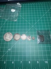 Colonial Spain Silver near complete set of all silver reales, 4-1/4th copper too picture