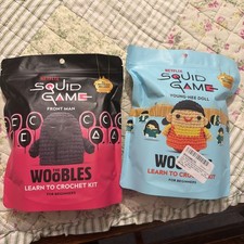 Set of 2 Woobles Beginners Crochet Kits- Squid Games Player & Front Man picture