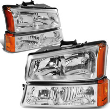 2003-2006 Silverado 1500 2500 3500 Headlight Assembly–Compatible Replacement picture