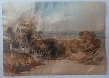 Beautiful Winston Churchill Watercolor, Rare, Original. picture
