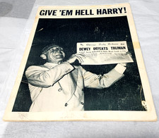 Vintage 1975 Give 'Em Hell Harry Truman Theater Program James Whitmore Play picture
