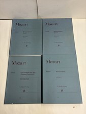 G Henle Verlag Urtext Mozart Piano Sheet Music Lot of 4 Klaviersonaten Pieces picture