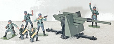 Collectible Hand Painted Dinky Toys Soldiers World War II German 88mm Gun Crew picture
