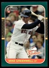 1987 Donruss The Rookies Mike Greenwell #4 picture