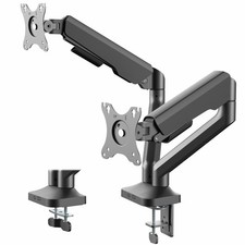 VIVO Pneumatic Arm Dual Ultrawide Monitor Desk Mount, Fits up to 35