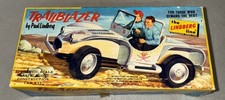 VINTAGE THE LINDBERG LINE PLASTIC MODEL KIT TRAILBLAZER CAR Box Top Only picture