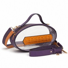 UNNI Clear Transparent Adjustable Football Shape Crossbody Bag Stadium Clear Bag picture
