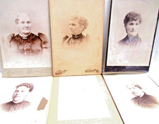 Antique 1870s-1880s 17 Lot  Cabinet Photos Lot  Beautifu lWomen  Men Ohio O picture