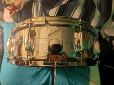 Slingerland Sound King Chrome Over Brass 14x5 8 Lug Vintage/Good Shape picture