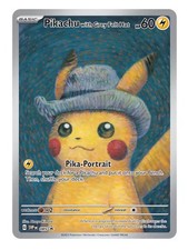 Pikachu Vincent van Gogh Self-Portrait with Grey Felt Hat Pokémon Art 085  Card picture
