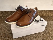 NEW Sonoma Dress Shoes Mens Sz 13 Brown Cognac Ortholite Eco Comfort Casual picture