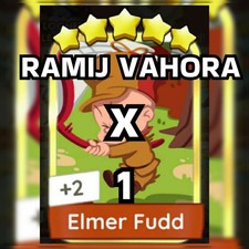 1 x Elmer Fudd (⭐⭐⭐⭐⭐) - set 21 Mono_poly_go Golden Blitz sticker picture