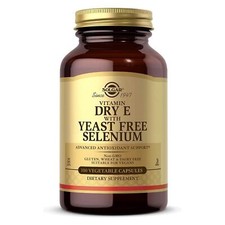 Solgar Dry Vitamin E with Yeast-Free Selenium 100 Vegetable Capsules picture