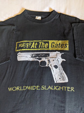 Vintage At The Gates Worldwide Slaughter Shirt BL485 picture