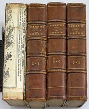 1847 HISTOIRE DES GIRONDINS Alphonse de Lamartine 8 Vols 4 Leather Books 1st Ed. picture