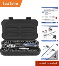 Automotive 39-Piece Socket Set - Includes Ratchet, Extensions, & Organizer Case picture