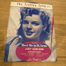 Vintage Judy Garland The Trolley Song Sheet Music 1944 Meet Me in St. Louis picture