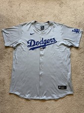 Authentic Nike LA Dodgers Vapor Elite Alternate Gray Jersey 56/3XL  NWOT USA picture