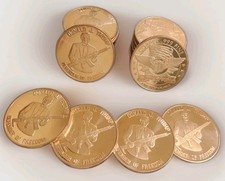 Full Tube Of 20-1 Oz Copper Rounds .999 Pure President Trump Defender Of Freedom picture