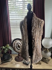 Marc by Marc Jacobs Rabbit Fur Vest Gray Mid-Length Sleeveless Open Pockets picture