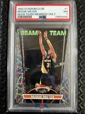 1992-93 Topps Stadium Club - Beam Team Reggie Miller #7 Members Only PSA 7 picture