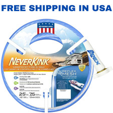 Teknor Apex NeverKink RV Marine Drinking Water Hose 25ft 1/2in Blue 7604-25 picture