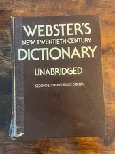 Webster's New Twentieth Century Dictionary Unabridged 2nd Ed Deluxe Color 1977 picture