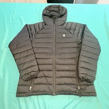 Alaskan Hardgear Mens Hooded Puffer Jacket Black Lightweight Quilted Synthetic L picture