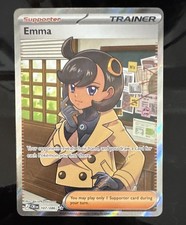 The Pokemon Company Emma Trainer Supporter Full Art Holo Ultra Rare 107/086 picture