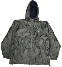 Vintage Nike Big Swoosh Windbreaker Zip Up Insulated Light Jacket Size M picture
