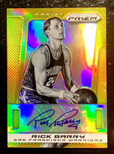 2013-14 Panini Prizm  RICK BARRY  Gold Prizm Auto #/10 | Warriors | Hurricanes picture