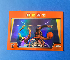2008-09 Topps Chrome Dwyane Wade Miami Heat #100 Orange Refractor /499 picture