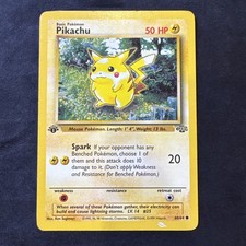 Pikachu 60/64 Jungle First Edition Pokemon Vintage WOTC picture
