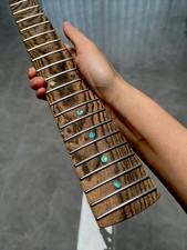 AAAAA Zebra wood 22Fret Satin Roasting flame Maple Electric guitar Neck Bone nut picture