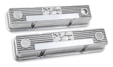Holley 241-82 M/T Valve Covers for Chevy small block engines - Polished picture