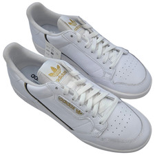 Adidas Continental 80 White/Black/Gold Metallic Men's Size 10 - NWB picture