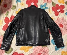 Schott NYC 141 Leather Motorcycle Jacket 38 picture