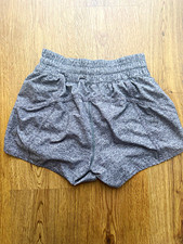 Lululemon Run Times Short II 4” Size 4 Heather Lux Multi Black Lined Running picture