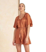 Tigerlily Solara SILK Playsuit - Size 10  BNWT RRP $400 picture